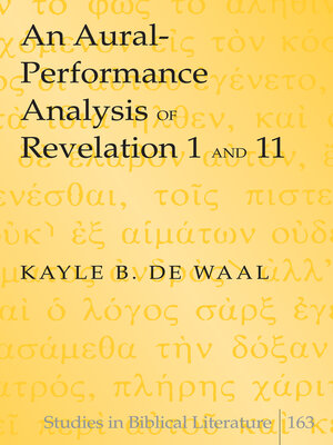cover image of An Aural-Performance Analysis of Revelation 1 and 11